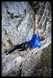 Wspinaczka na drodze Cierna Wdowa. Manin wrzesie. foto: Wojciech Wandzel